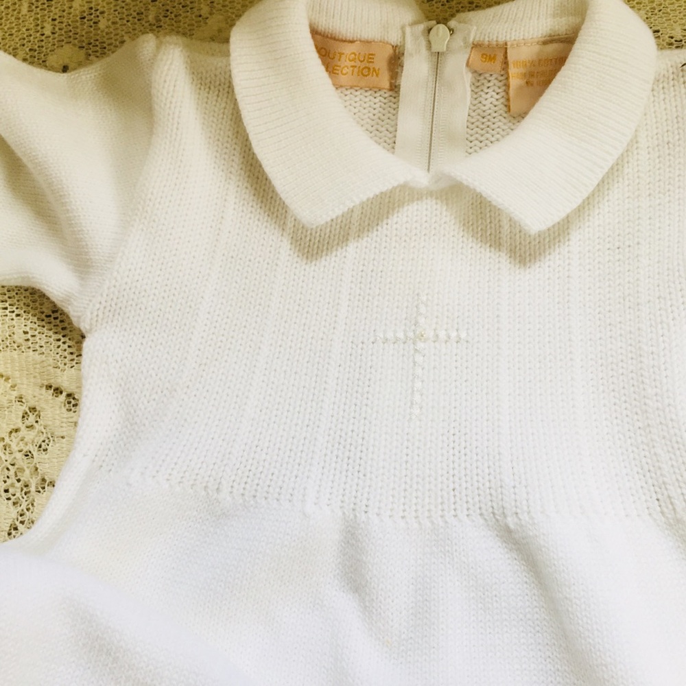 Cross Embroidered Long-all